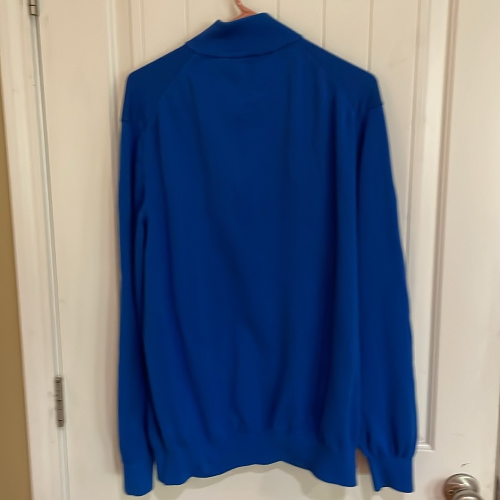 🍀Izod XL Royal Blue Half-Zip Sweater - Picture 5 of 5